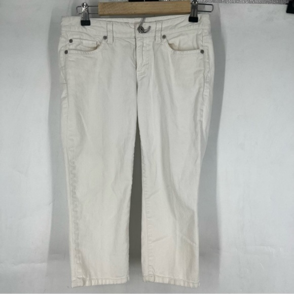 ANN Taylor Loft capri pants white size 2P - Picture 1 of 6